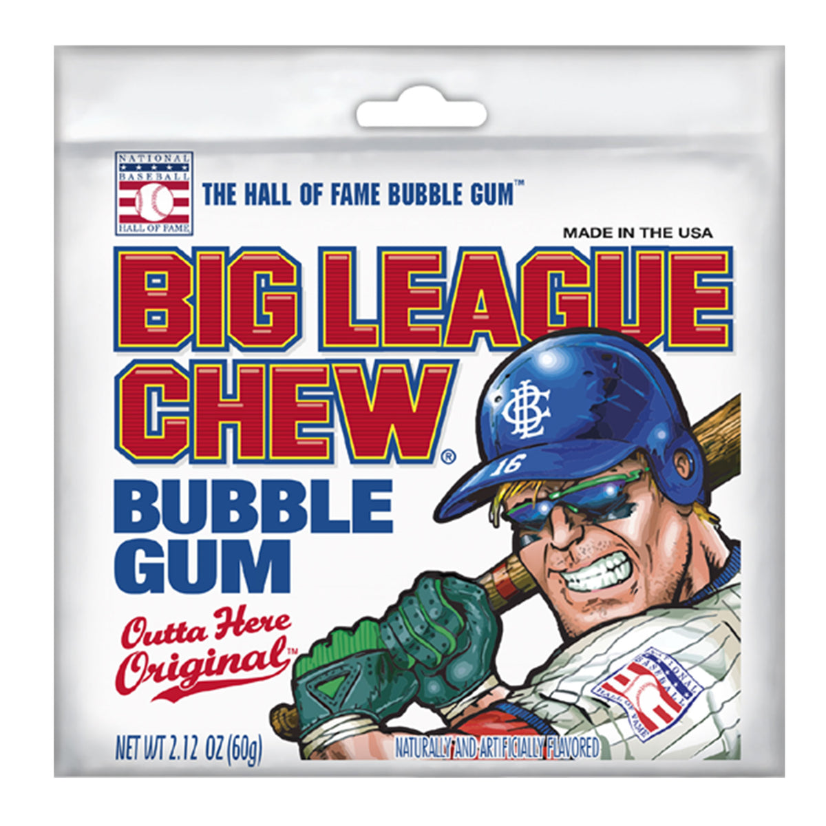 Big League Chew Bubble Gum Grape - 2.12 oz