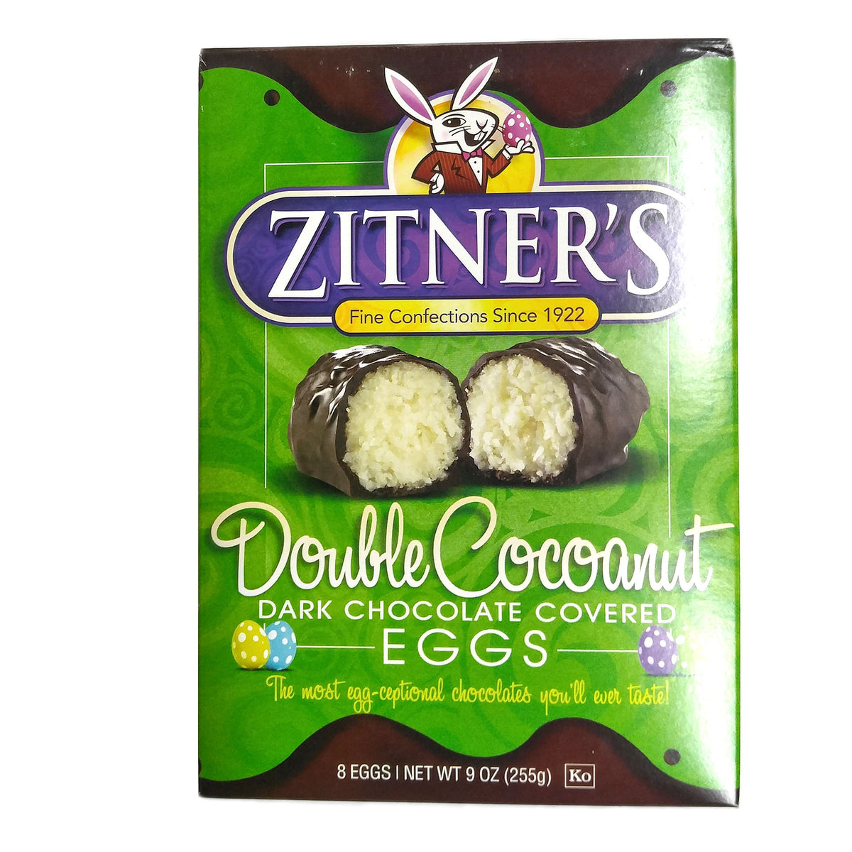 Zitner's Double Cocoanut Dark Chocolate Covered Egg (Box Of 8) | Snyder ...