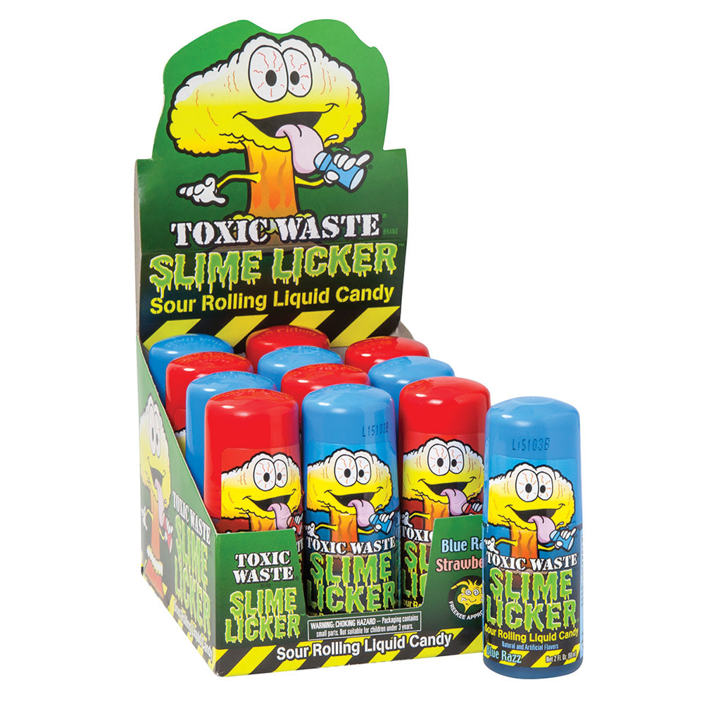 Tubes Toxic Waste Slime Licker Squeeze Assorted Sour Tiktok Candy 2.47oz 9  Count