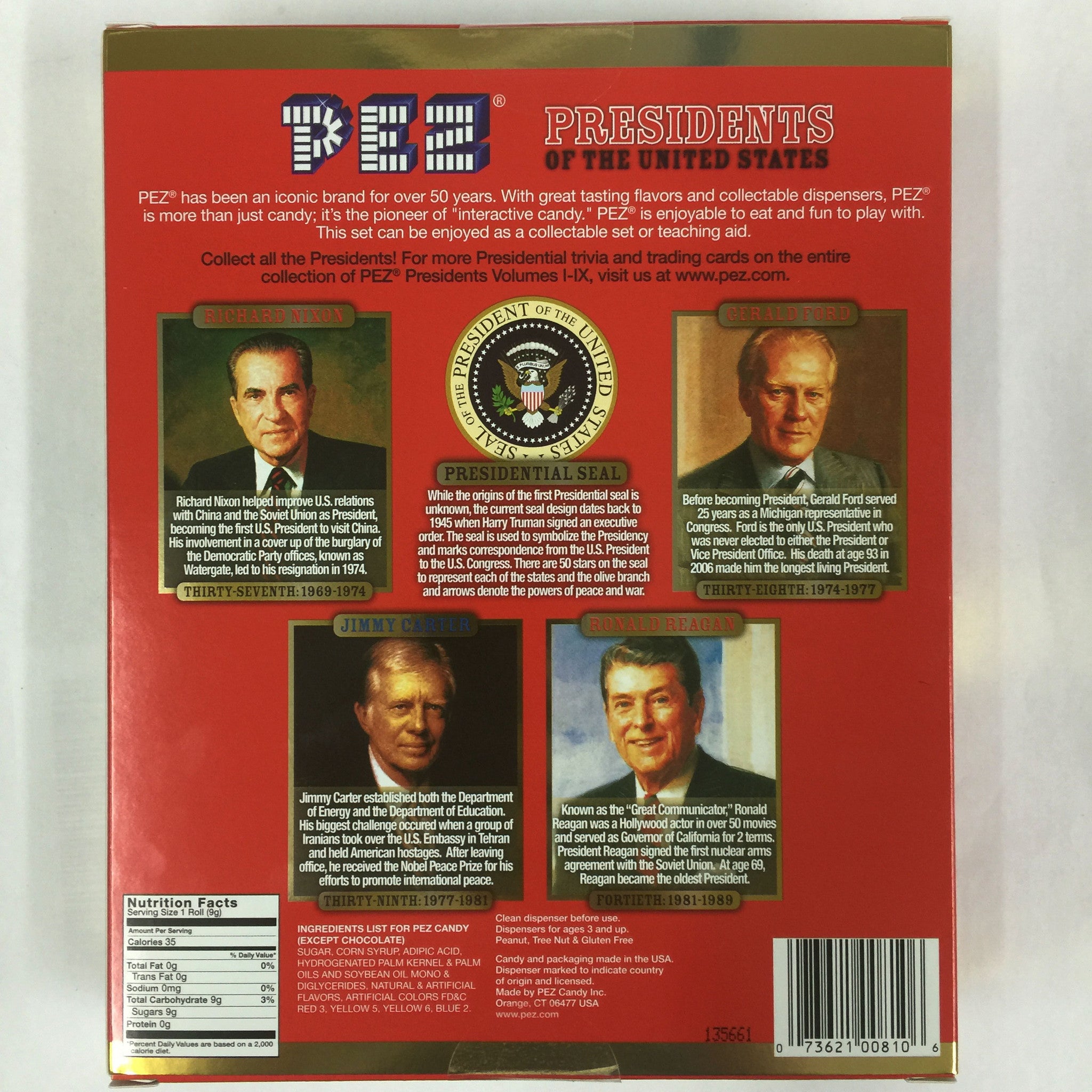 Pez Presidents volume 8 1969-1989 deals carter Reagan